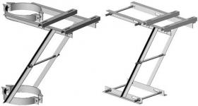 Platforma transformator pe un stalp fara balustrada